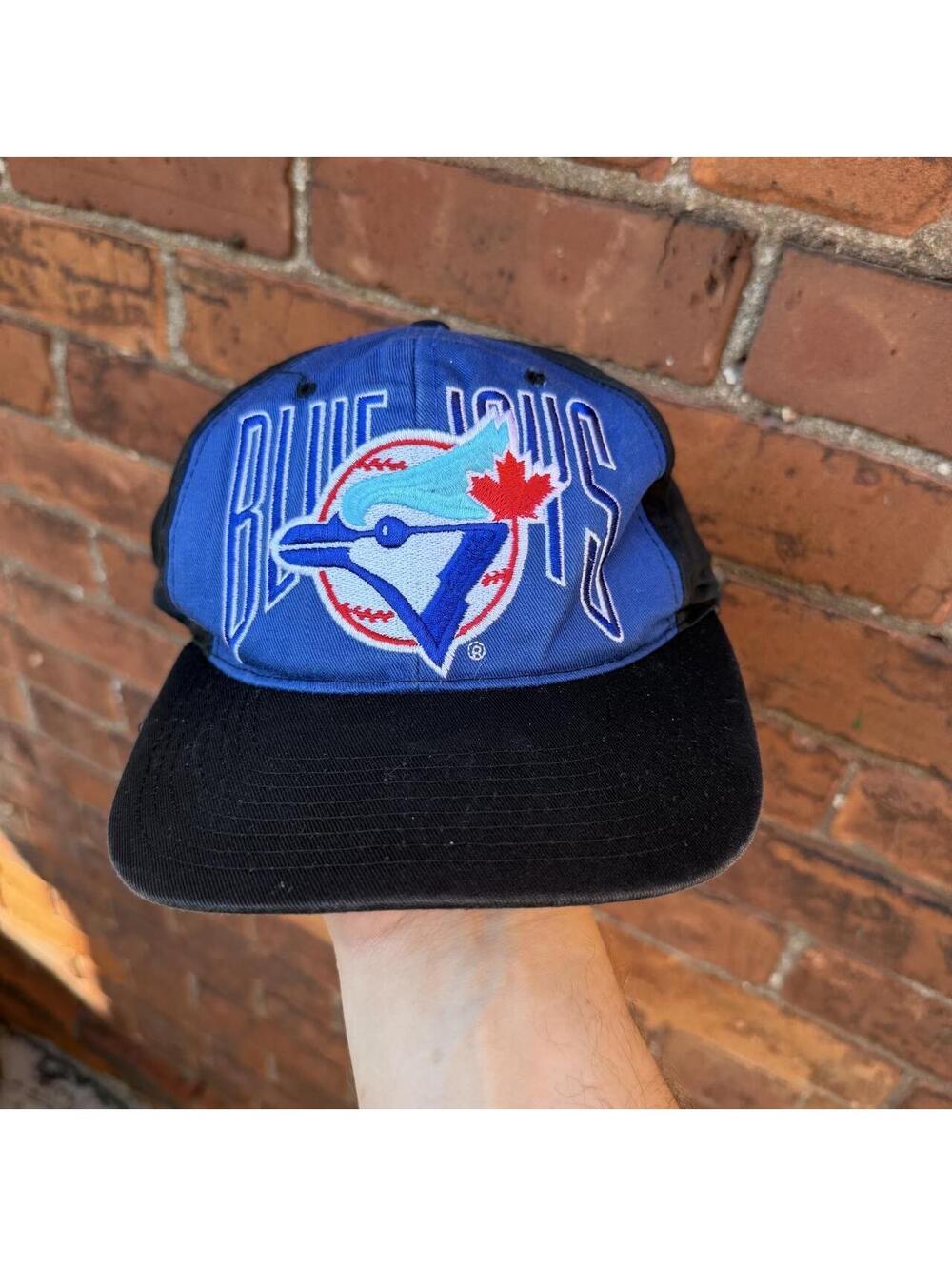 Vintage Toronto blue jays strap back hat 90s OS